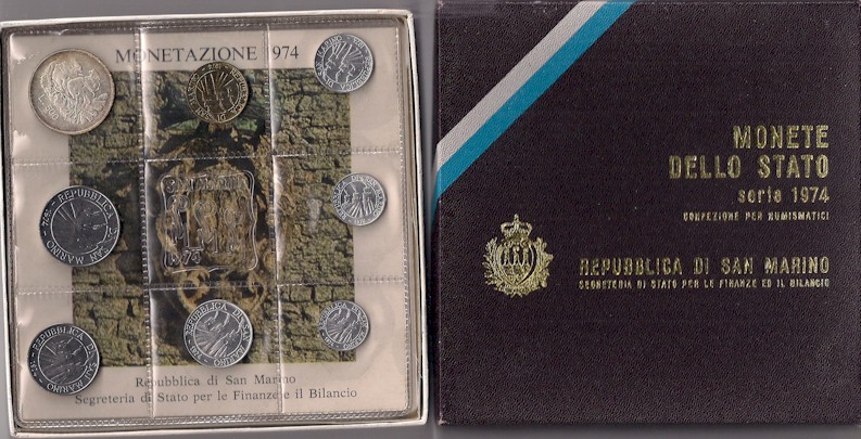 "Focolare domestico" - Serie divisionale di 8 monete - In conf. originale