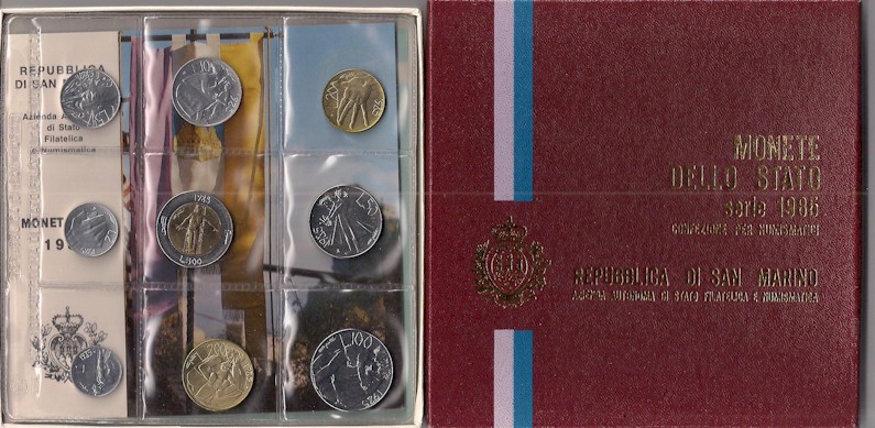 "Lotta alla droga" - Serie divisionale di 9 monete - In conf. originale