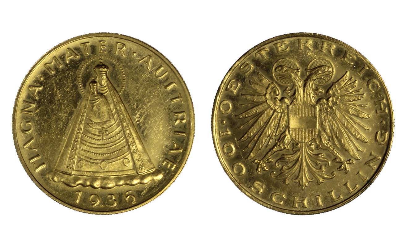 Magna Mater - 100 scellini gr.23,53 in oro 900/