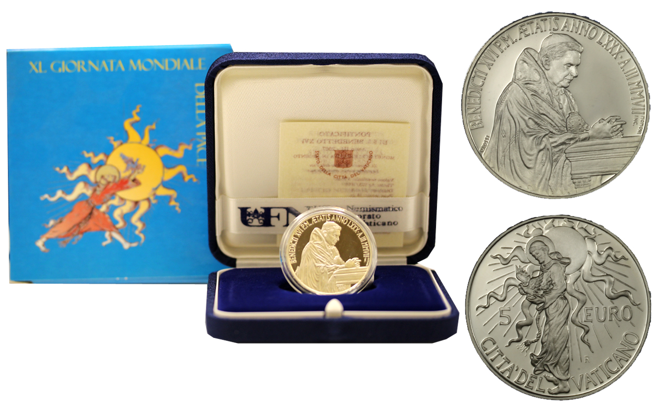 40a Giornata mondiale della pace - 5 Euro commemorativa in argento