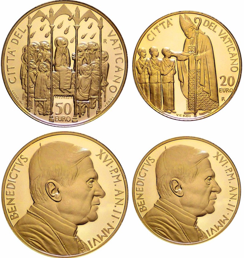 La Confermazione  - 20 euro + 50 euro in oro 