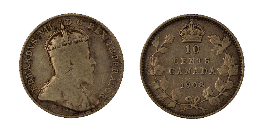 Edoardo VII - 10 centesimi gr.2,33 in ag.925/000