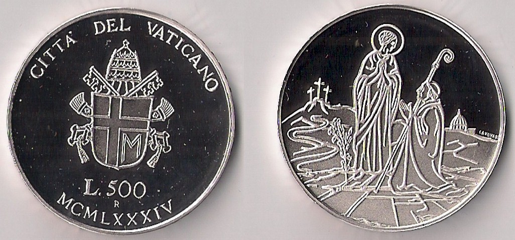Bimillenario della Vergine Maria - 500 Lire commemorativa in argento