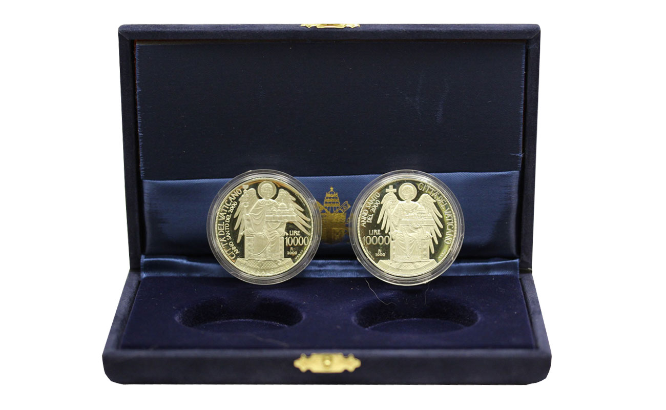 Verso l'Anno Santo del 2000 - 6a Serie - Dittico da 10000 + 10000 Lire commemorative in argento