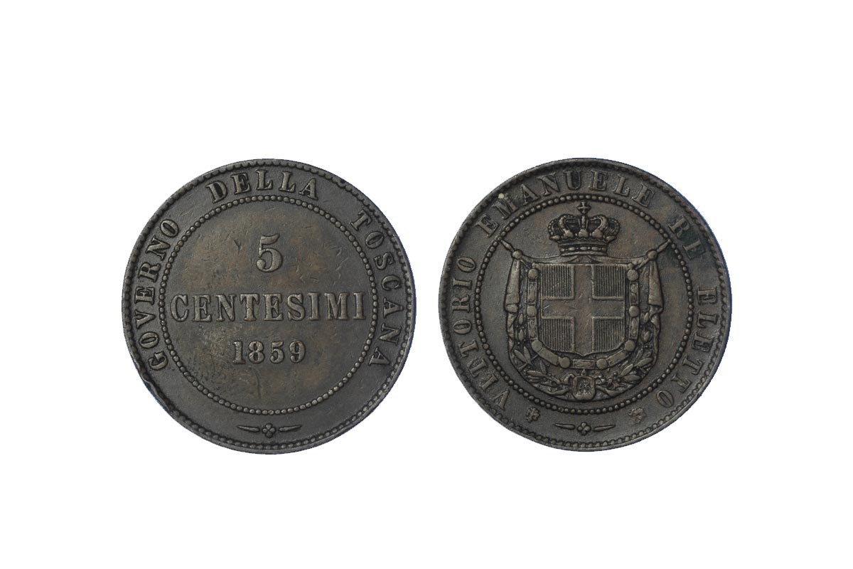Re Eletto Vittorio Emanuele II - 5 centesimi