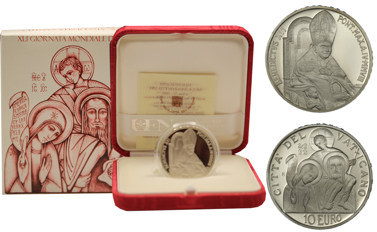 41a Giornata Mondiale della Pace - 10 Euro commemorativa in argento